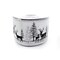 Designer’s Shop WR 63-5206 Winter Forest Reindeer Wired Edge Ribbon – 2.5" x 10 Yards – Snowy Deer Scene on White – Christmas Craft, Wreath & Gift Wrapping Decoration